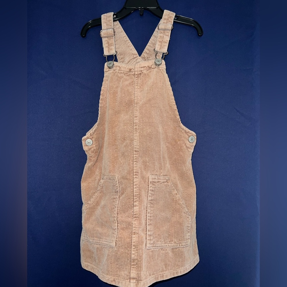 Zara kids girls Corduroy Pinafore dress with pockets 5T-6T